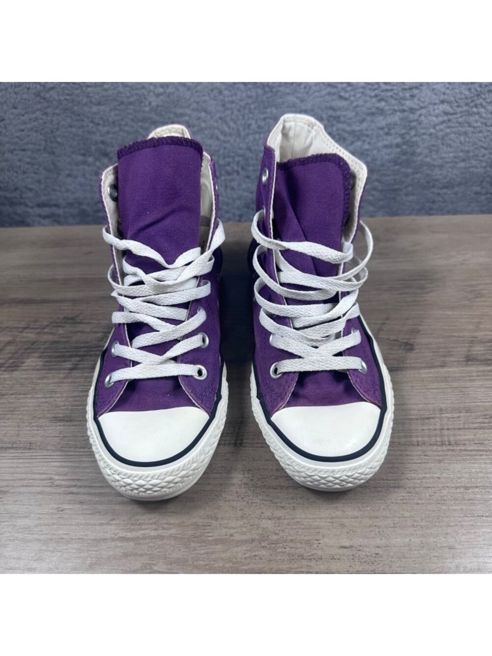 Converse All Star Purple High Top Sneakers Size 6 Womens Classic Canvas Lace-Up